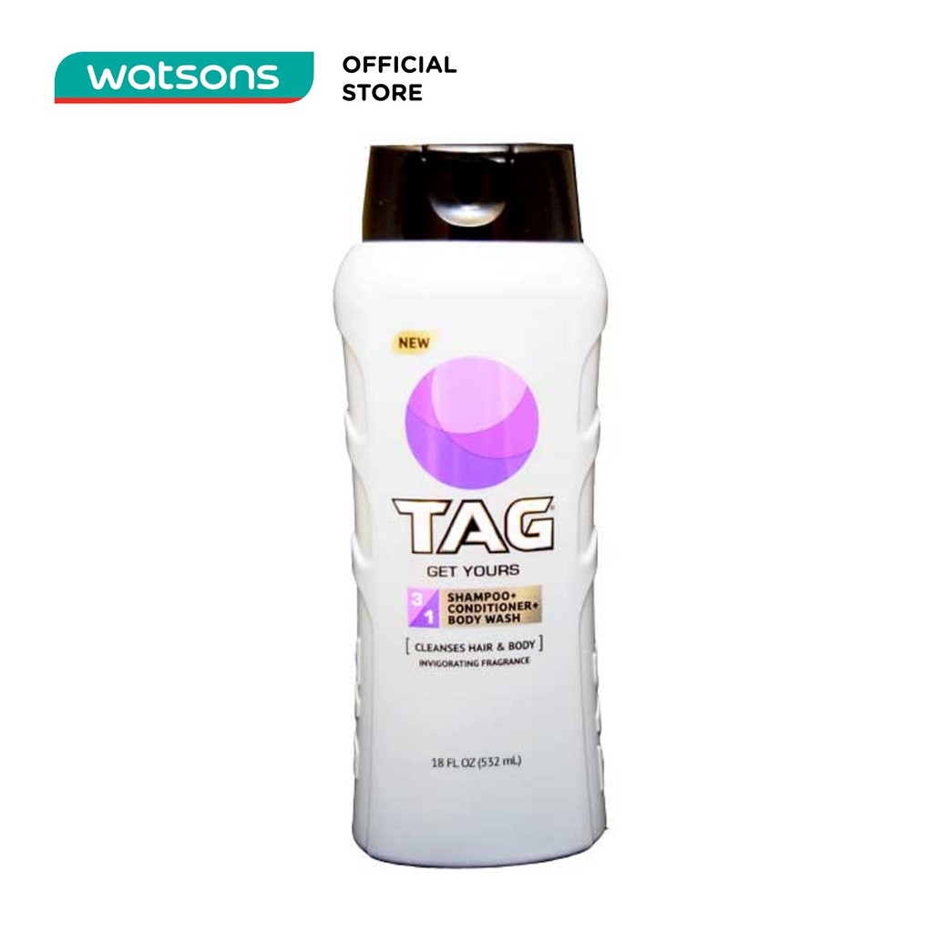 Sữa Tắm Gội Tag 3-In-1 Wash Get Yours 532ml