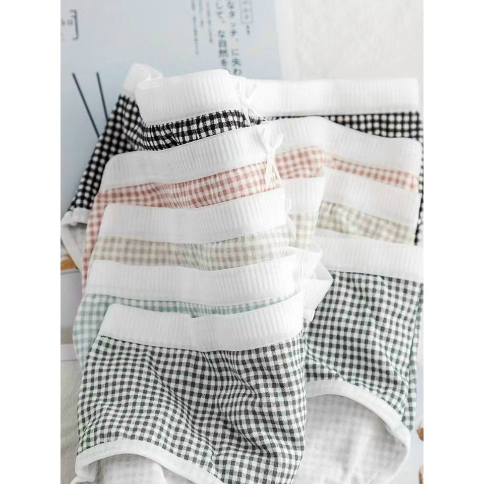 Quần lót nữ ren kẻ cotton 40-56kg ofelias