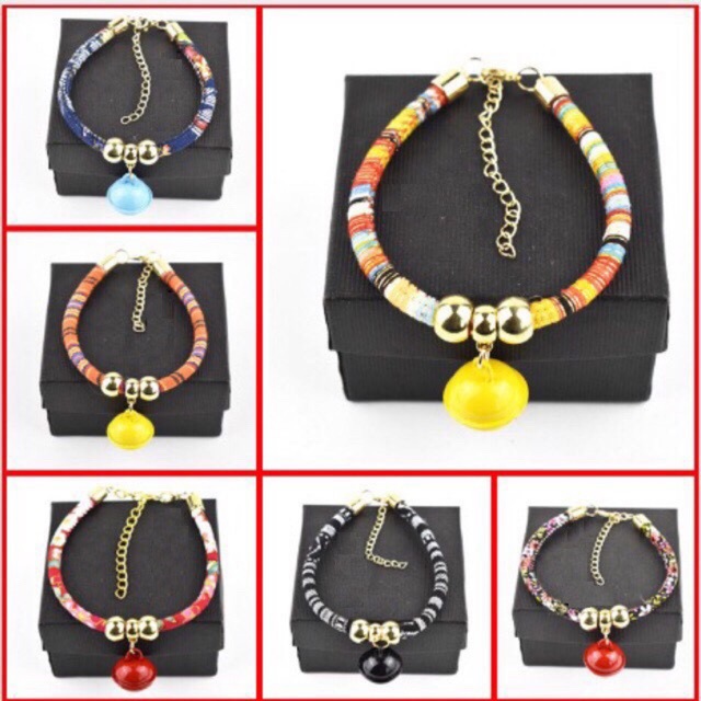 Vòng cổ Nhật Bản hoạ tiết siêu đẹp có chuông cho chó mèo