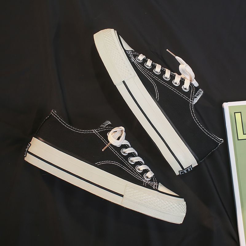 Giày Thể Thao Nam Nữ - Giày Converse CV 1970s Cổ Thấp Đen Thời Trang Học Sinh Đi Học Giá Rẻ