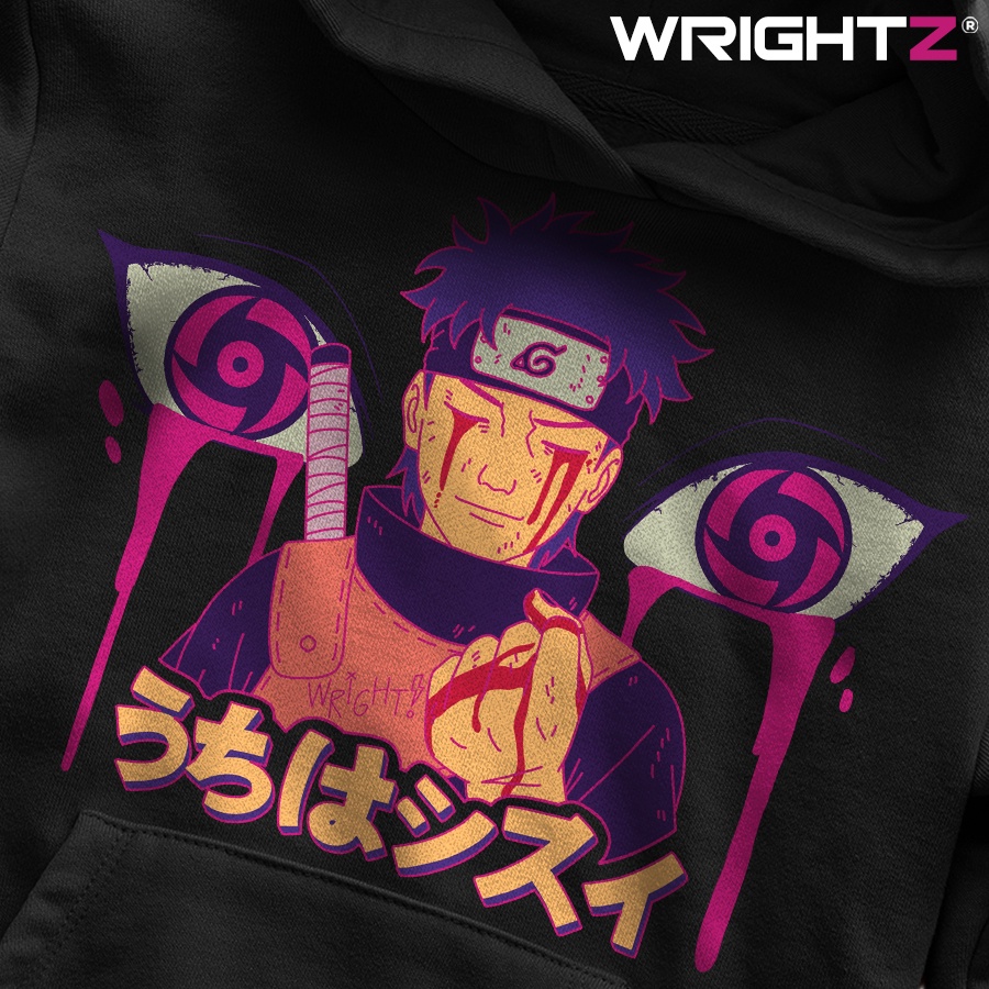 [ Mã 12FASHIONSALE1 giảm 10K đơn 50K ] Áo hoodie Wright in hình anime naruto uchiha shisui thời trang đường phố unisex | WebRaoVat - webraovat.net.vn