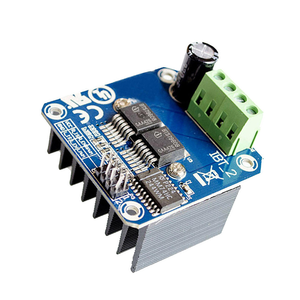 MERSSAVO Double BTS7960B DC 43A Stepper Motor Driver H-Bridge PWM For Arduino Smart Car c