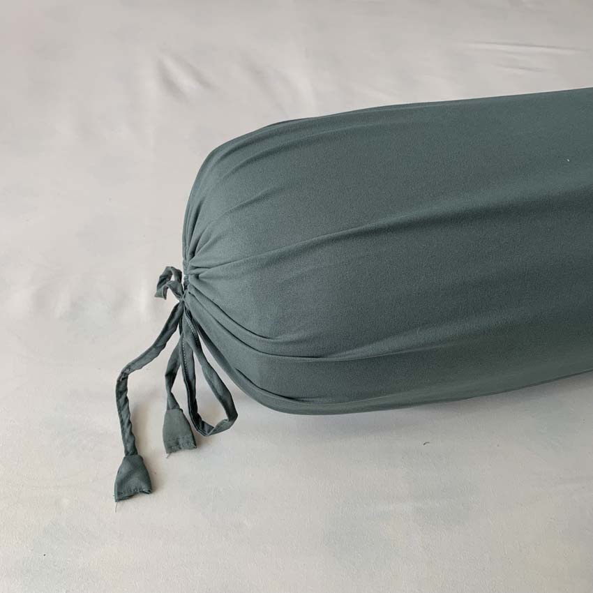 Vỏ gối ôm Cotton tici dây buộc tinh tế vải dày, đủ màu sắc kích thước 35x100cm