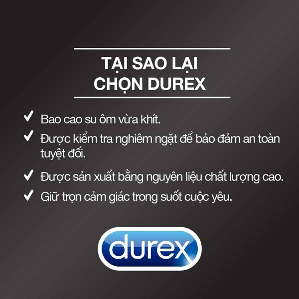 Bao cao su kéo dài thời gian quan hệ Durex Performa (hộp 12 bao)