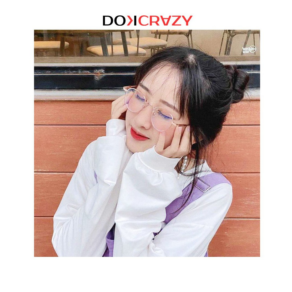 Gọng kính cận cao cấp KAMA DOKCRAZY chống ánh sáng xanh mắt không độ tròn giả cận thời trang nam nữ retro local brand | BigBuy360 - bigbuy360.vn
