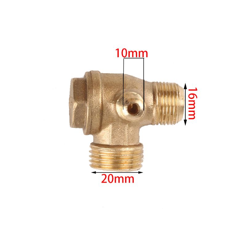 Van Kiểm Tra Máy Nén Khí 3 Cổng Bằng Đồng Thau