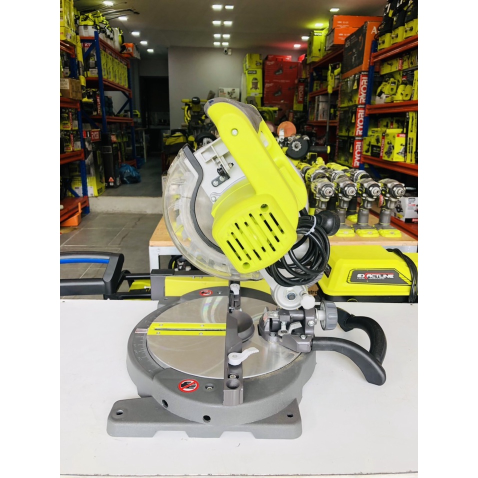 Máy cưa góc ryobi 1200w 210mm ems1221rg - 90% bảo hành 3 tháng