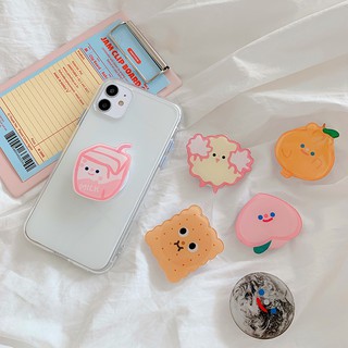 Nhẫn Đỡ Điện Thoại Chống Sốc Có Thể Gấp Gọn Họa Tiết Hoạt Hình Dễ Thương