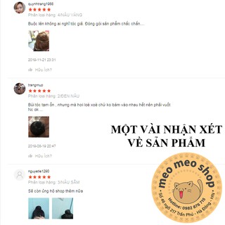 TÓC BÚI TRÒN CAO CẤP - NÂU VÀNG