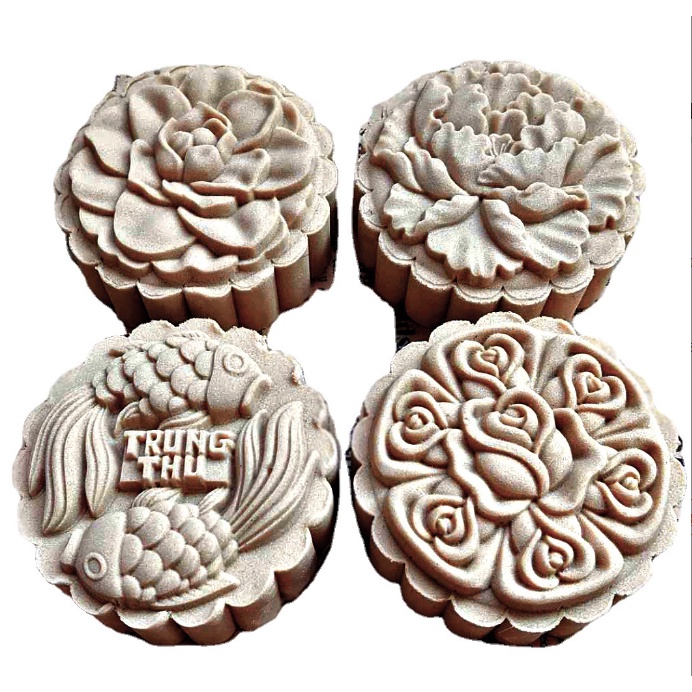 (125 gr) Khuôn Trung Thu cá chep+ chữ trung thu  Mã SP: C43
