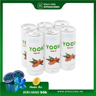 Combo 6 lon nước me ép yooh 240ml