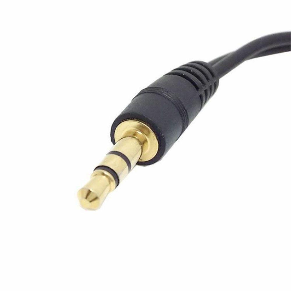 Dây Cáp Âm Thanh Chất Lượng Cao 3.5mm One-Divided-two Sang 2 Đầu Điều Khiển Âm Lượng
