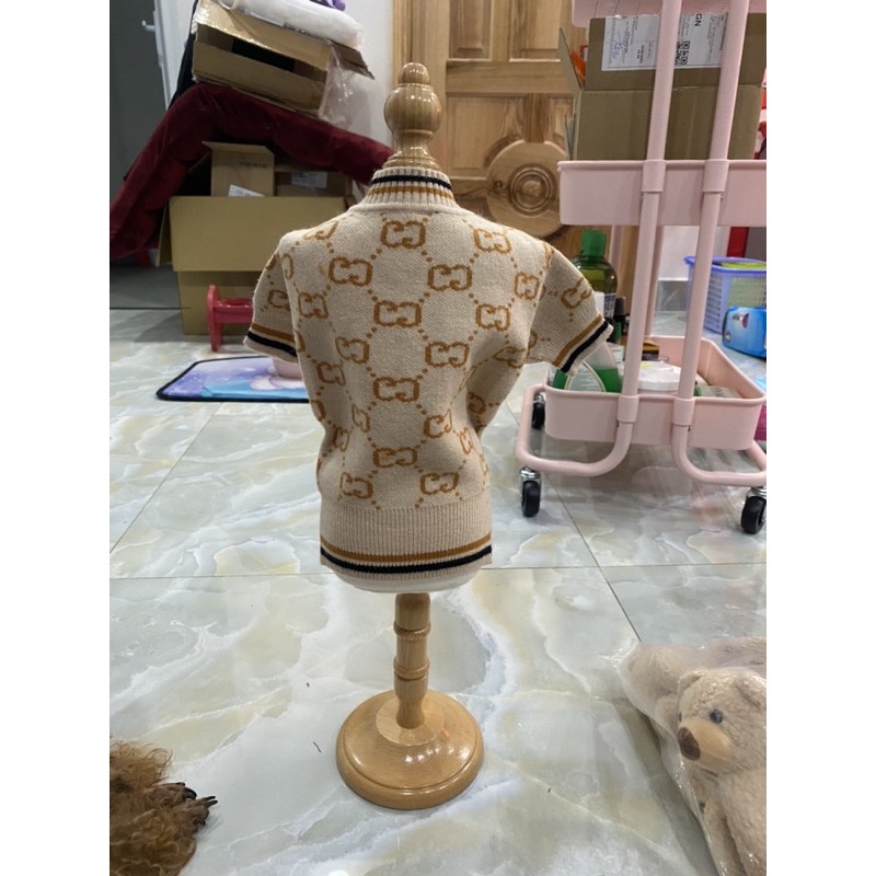 Áo len Cardigan cho thú cưng