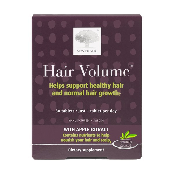 Hair Volume New Nordic chăm sóc tóc chắc khỏe, mọc tóc nhanh, ngăn ngừa rụng tóc, Hộp 30 viên | BigBuy360 - bigbuy360.vn