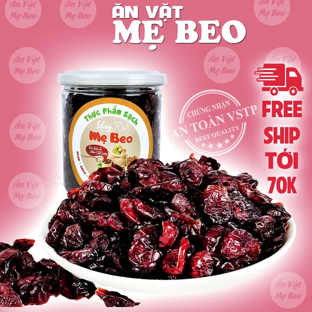 Nam Việt Quất sấy khô không đường 300Gr chuẩn vị