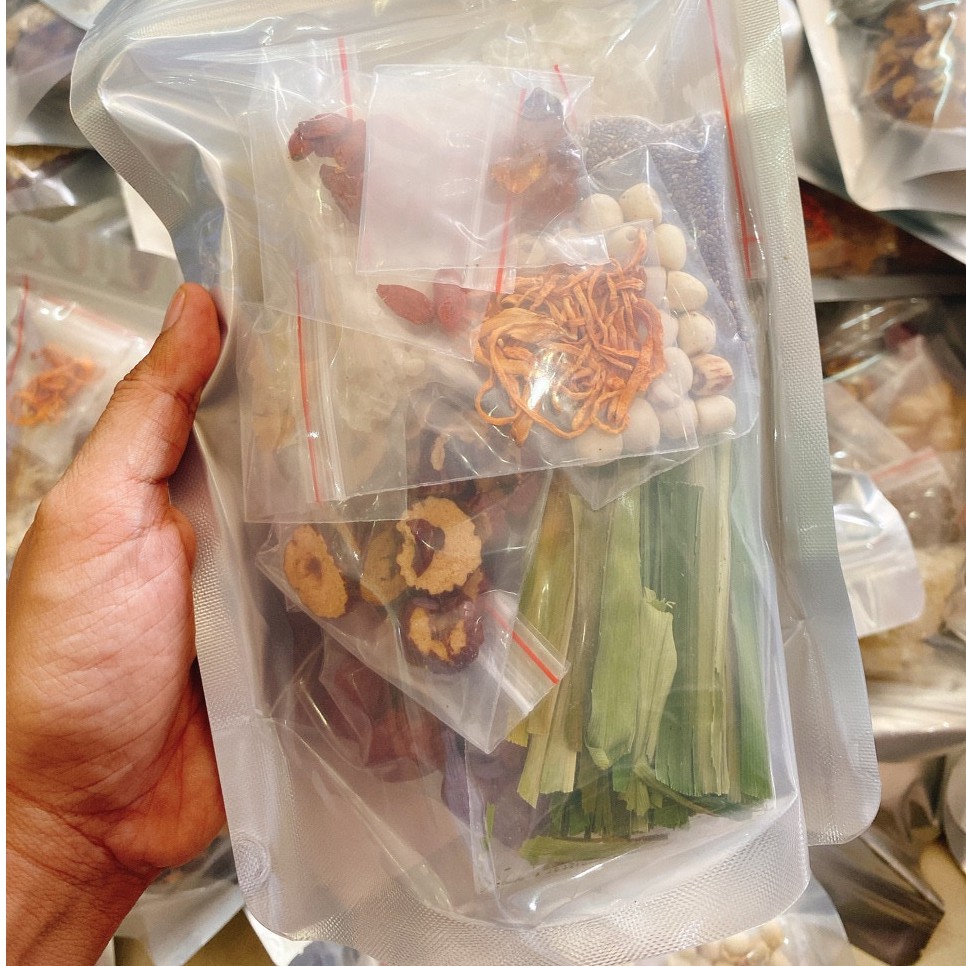 300g set chè dưỡng nhan tuyết yến, nhựa đào, nấm đông trùng
