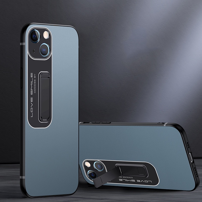 Ốp Điện Thoại Cứng Mặt Nhám Chống Sốc Có Chân Đế Cho iPhone 13 Pro Max/13/12 Pro Max/11 Pro Max