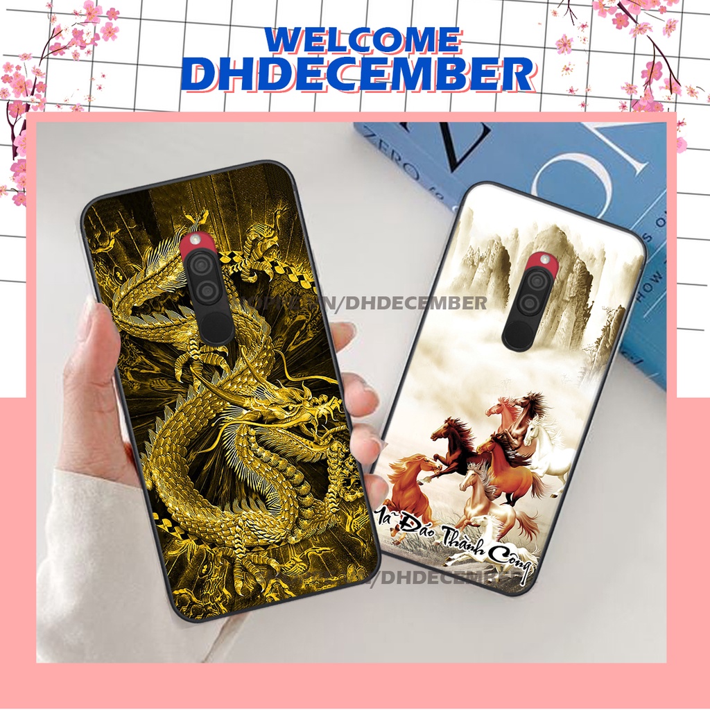 Ốp lưng Xiaomi REDMI 8 in hình thư pháp tâm an vạn sự an ,mã đáo thành công SIÊU CHẤT