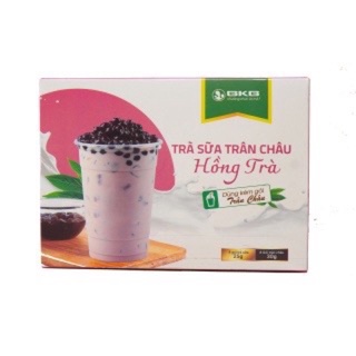 Trà sữa uống liền BKB dạng hộp (8 gói trà sữa và 8 gói trân châu) (N12)