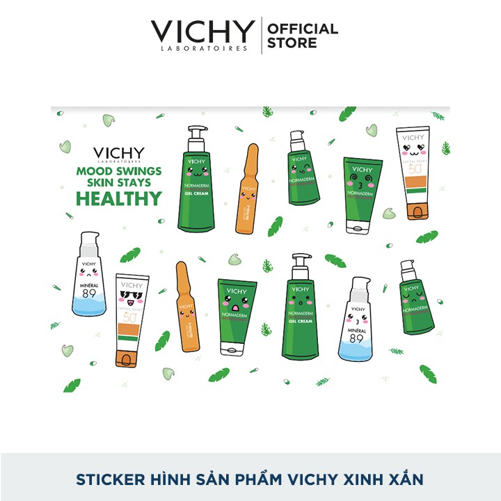 [HB GIFT][Hàng tặng không bán] Sticker hình sản phẩm Vichy xinh xắn