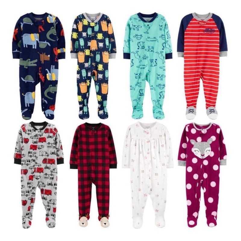 Body nỉ liền thân sleepsuit Carter’s xuất dư xịn cho bé