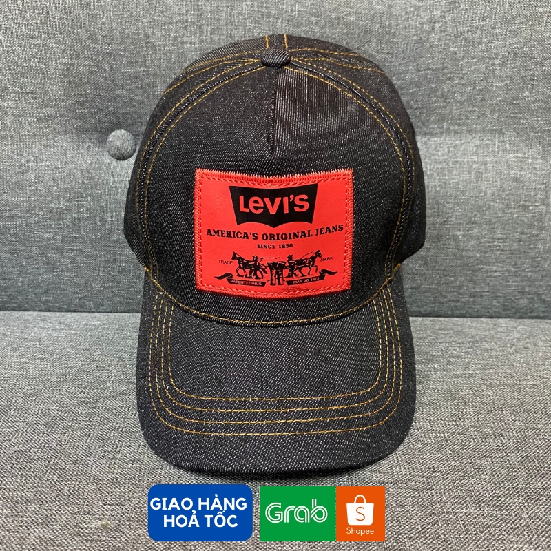 Mũ Lưỡi Trai Thời Trang Nam Nữ Levis Vải Bò Cao Cấp Havana Store - Quai Kim Loại Độ Bền Cao