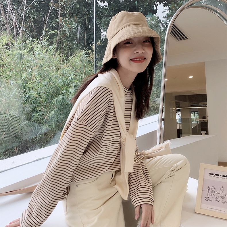 [Augustcloth]Áo/ khăn choàngbe vắt vai giả áo phong cách Hàn Quốc