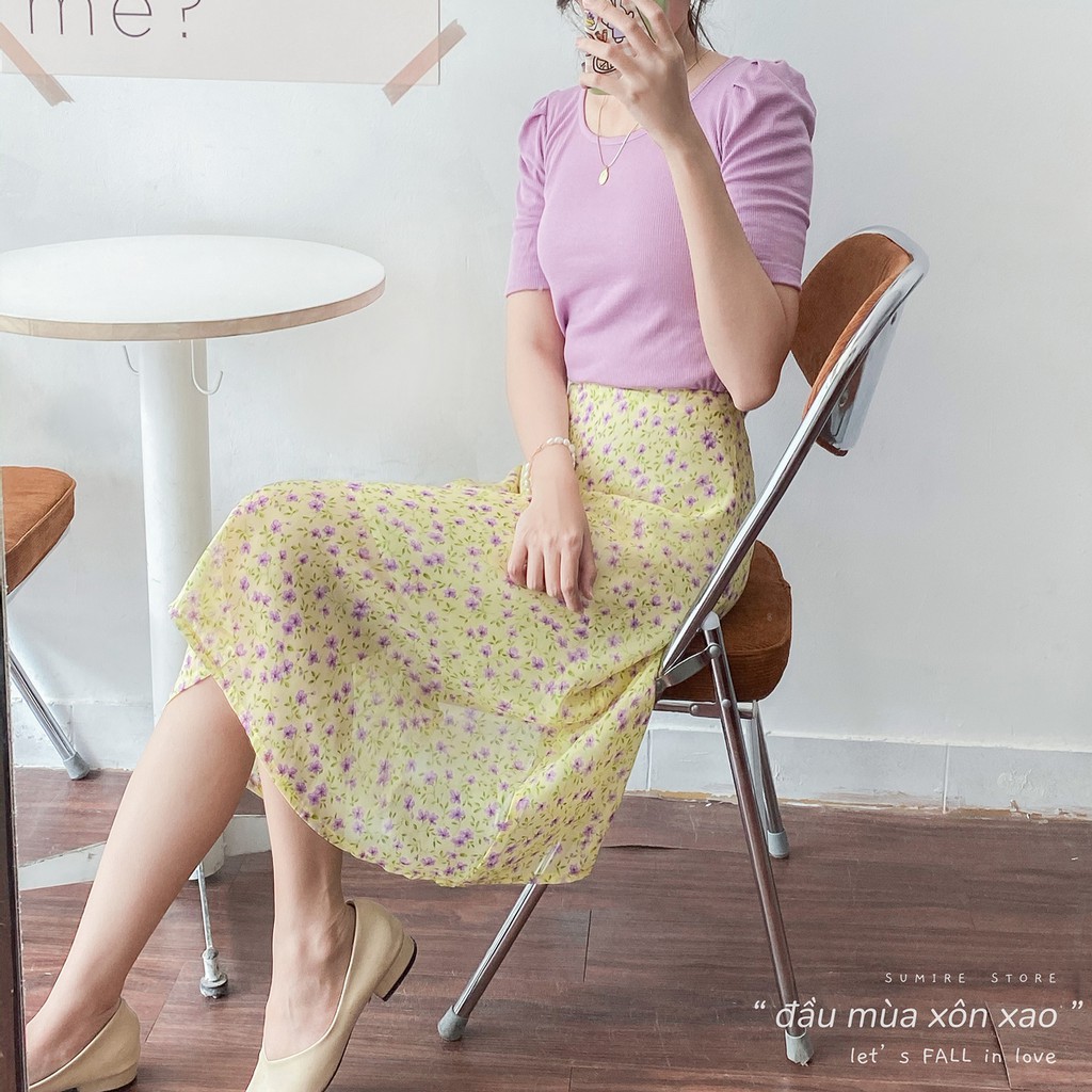Sumire Store Chân váy voan hoa nhí | BigBuy360 - bigbuy360.vn