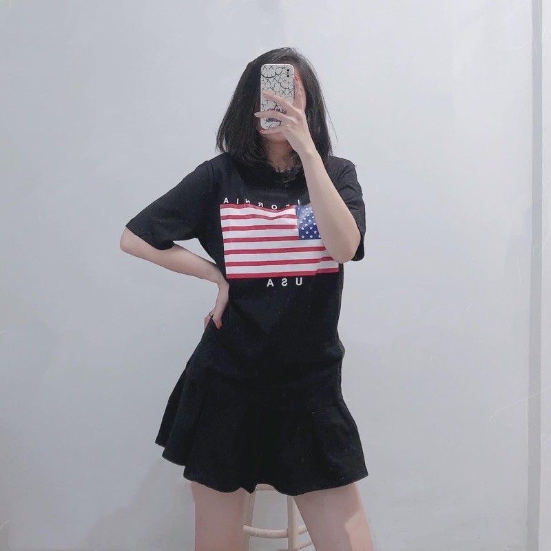 Áo Thun Cờ Mỹ thiết kế - American Flag T-Shirt - Áo Unisex Nam/Nữ 100% tagless cotton