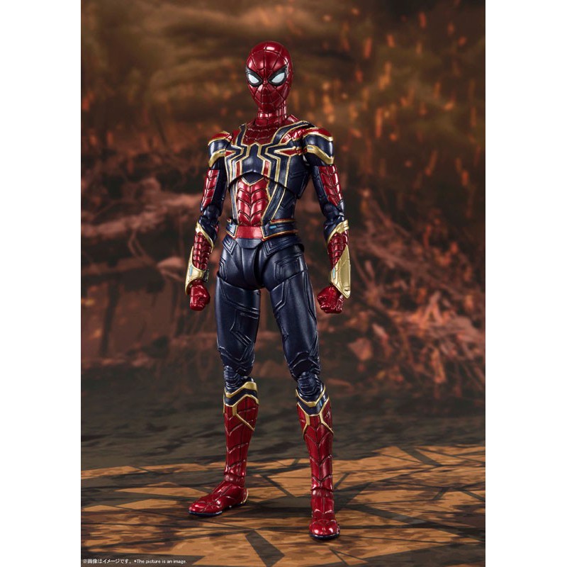 (CÓ SẴN) MÔ HÌNH CHÍNH HÃNG SHF IRON SPIDER FINAL BATTLE