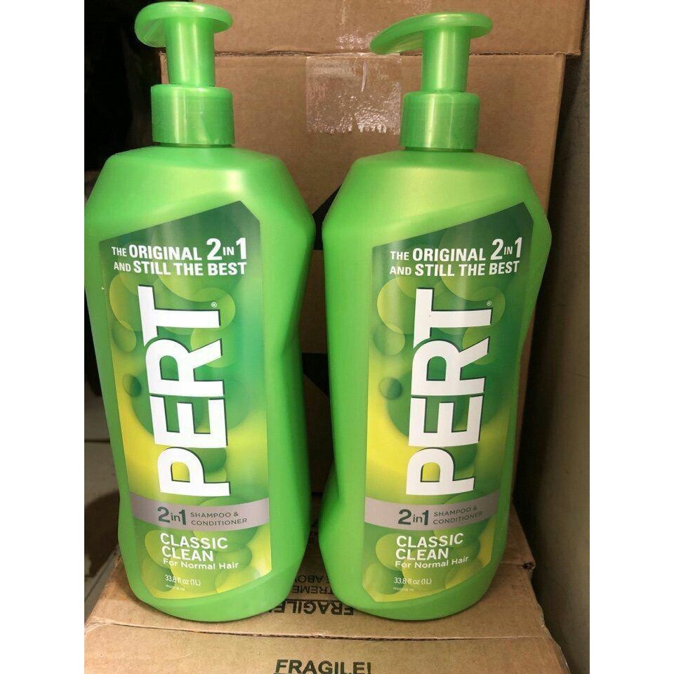 Dầu gội xả Pert 2 in 1 Plus Classic Clean For Normal Hair 1 lít của Mỹ