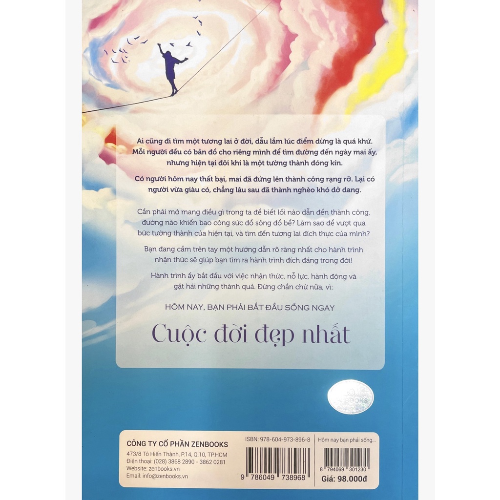 Sách - Hôm Nay Bạn Phải Bắt Đầu Sống Ngay Cuộc Đời Đẹp Nhất - Zenbooks