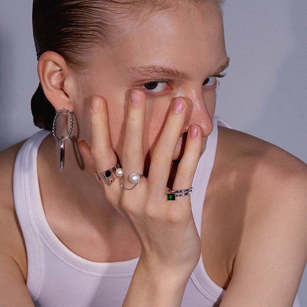 Bông Tai Dạng Kẹp VANES1 Phong Cách Cá Tính Sáng Tạo Cho Nữ