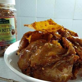 Combo 1kg khô mực size 110c+ 2hủ mực rim me Cô Kiệu