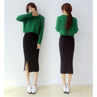ÁO LEN CROPTOP TAY DÀI
