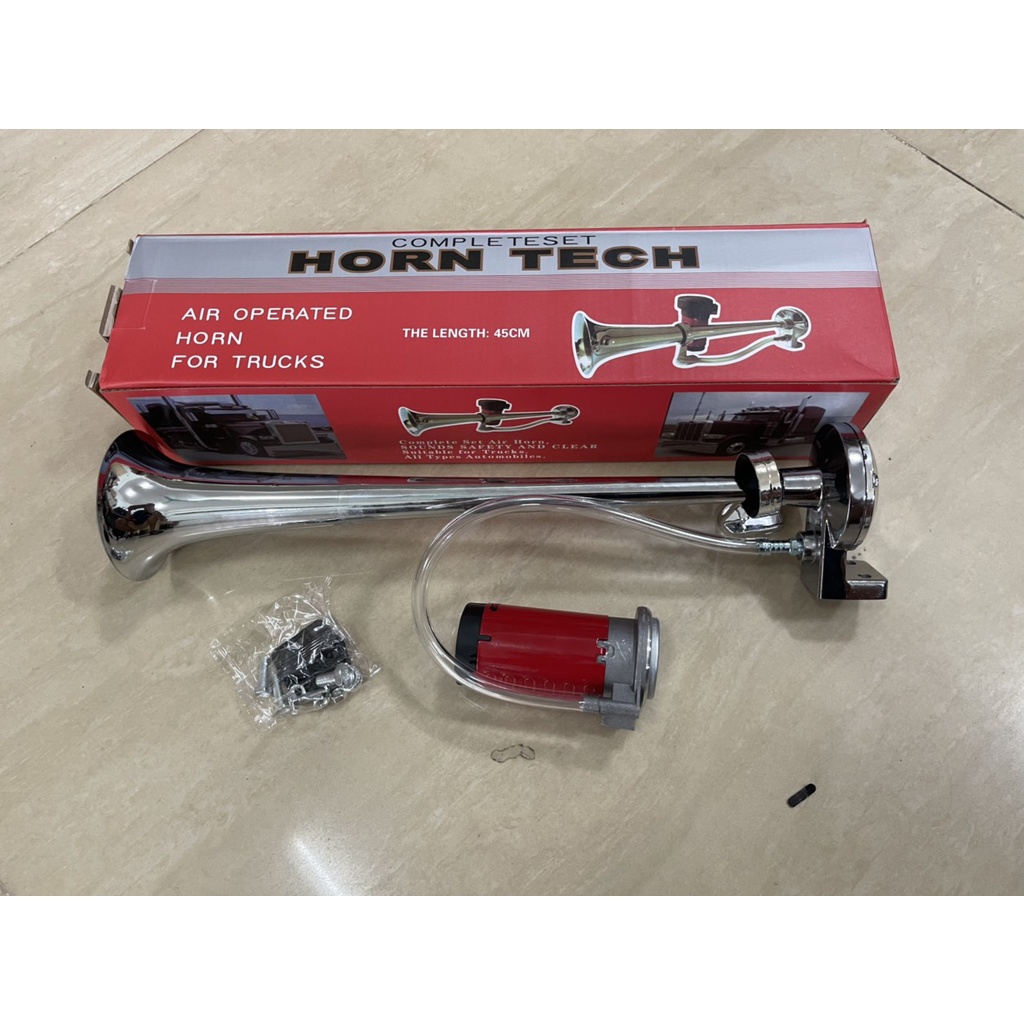 [CÓ CLIP] Còi sinh hơi, Còi tạo hơi 45cm âm thanh khủng cho mọi loại xe P21