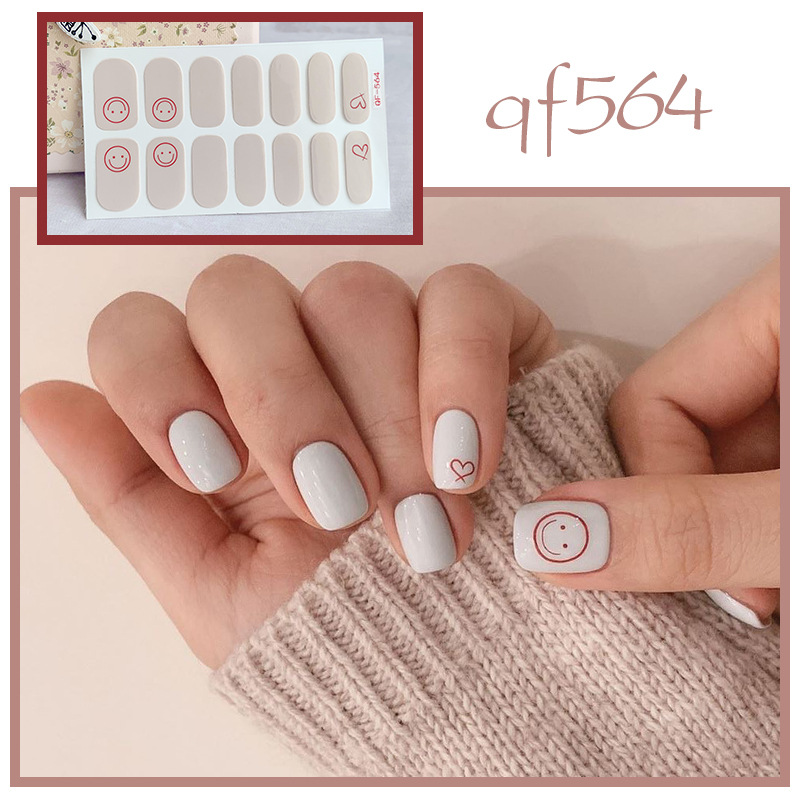 Ins New Jumper Cartoon mài nhỏ Bear Nail Sticker Nail Dán nước mắt không thấm nước