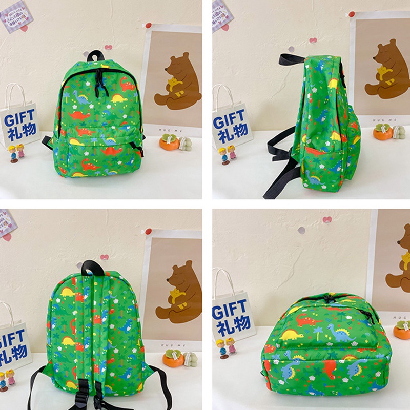 Tmdbyx Ba Lô Vải canvas Nhẹ In Hình Khủng Long Nhỏ Dễ Thương Cho Bé Mẫu Giáo