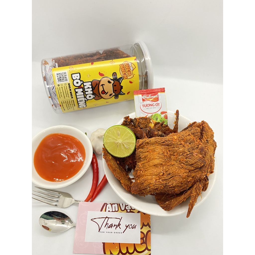 Khô bò miếng Nhem Nhem 250g Đồ ăn vặt Hà Nội vừa rẻ vừa ngon | BigBuy360 - bigbuy360.vn