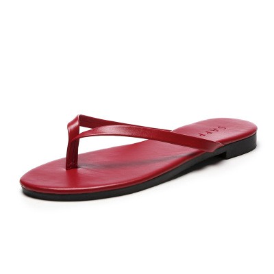 Dép xỏ ngón nữ màu đỏ size lớn 40 41 42 43 44