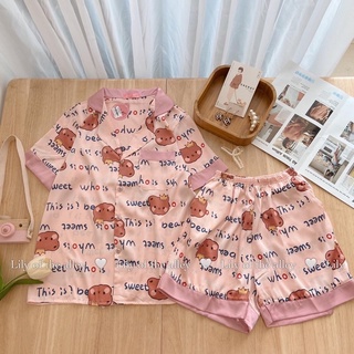 bộ ngủ pyjama - chỉ còn xanh lá