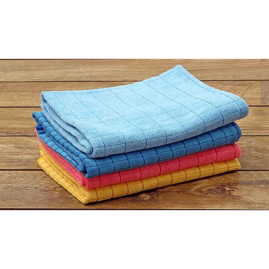 Khăn lau xe hơi, xe máy microfiber caRO 35cm x 40cm