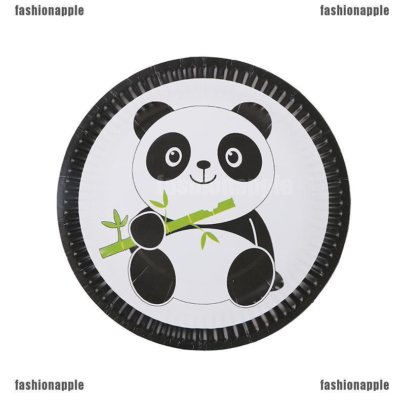 Set 10 Cốc Giấy Dùng Một Lần In Hình Gấu Trúc Dễ Thương