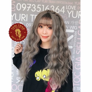 Tóc giả YuriTran- Bộ xù xám nâu