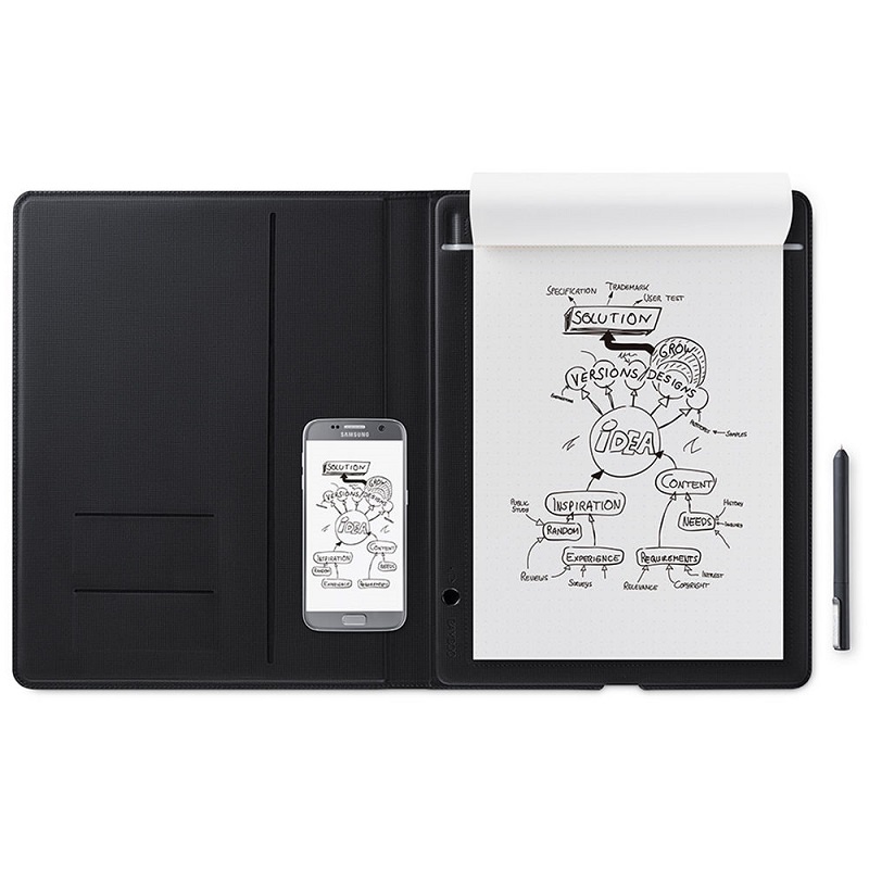 Sổ Ghi Chú Điện Tử Wacom BamBoo Slate - Small  - Viết tự nhiên bằng bút trên bất kỳ giấy nào Bảng vẽ LCD
