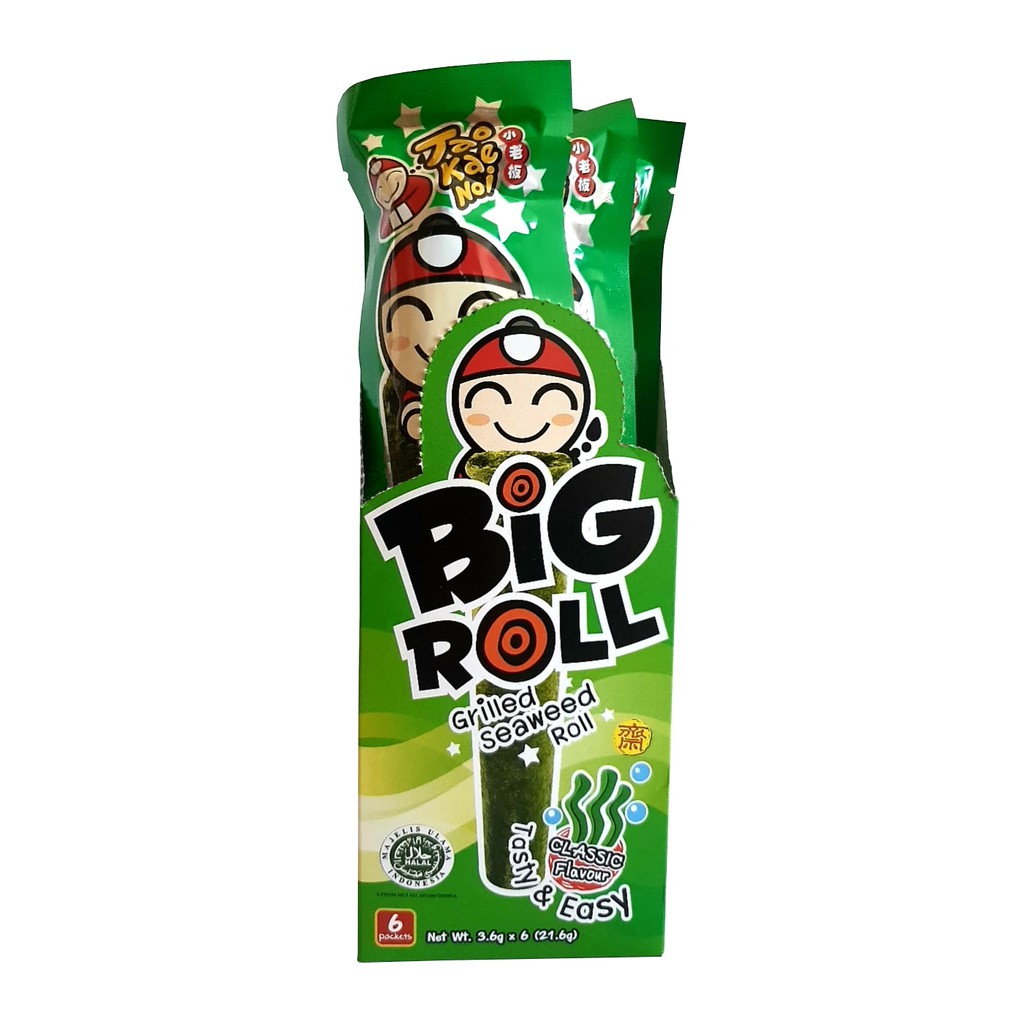 [HOT] Bigroll Snack rong biển nướng giòn các vị Big roll Taokaenoi