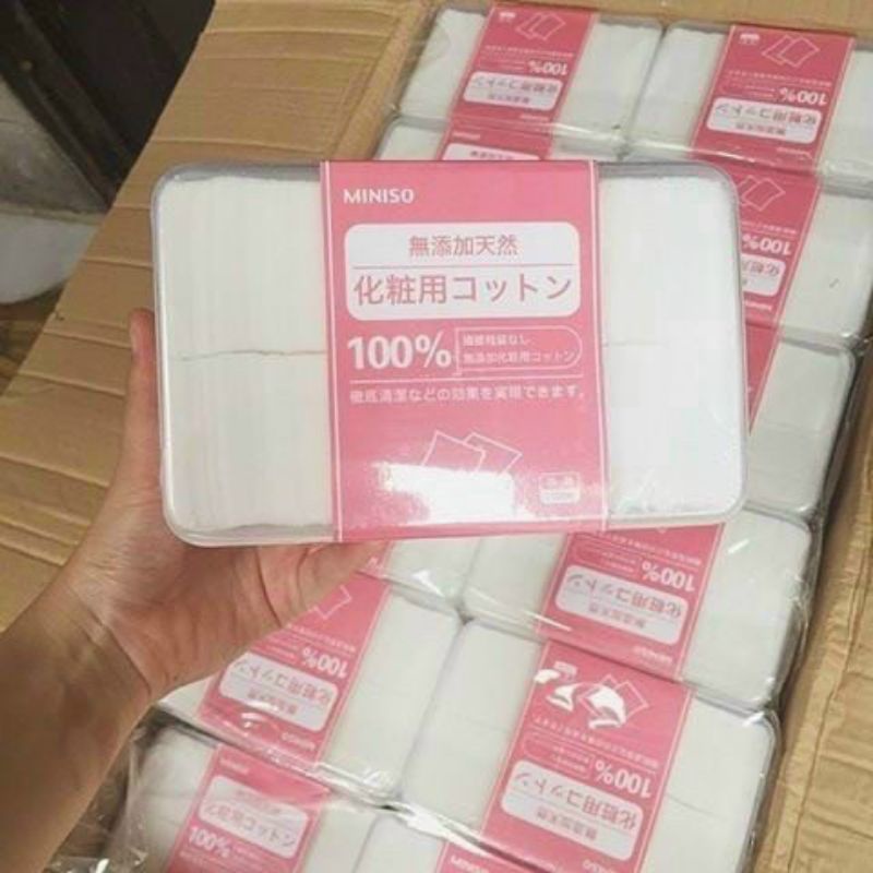 Bông Tẩy Trang Miniso Nhật 1000 miếng