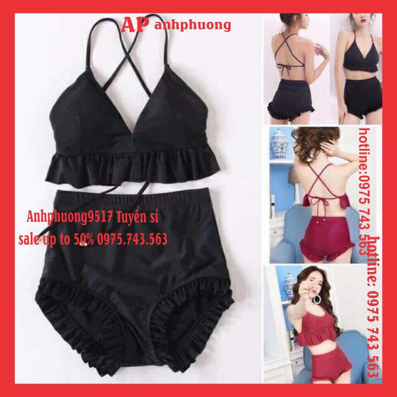 [MÃ ANHP12999 GIẢM 3000 ĐƠN 99K]Bộ Đồ Bơi Đi Biển Bánh Bèo Tiểu Thư VINTAGE♥️Bikini Hai Mảnh HÀNG LUÔN CÓ SẴN TẠI SHOP | BigBuy360 - bigbuy360.vn