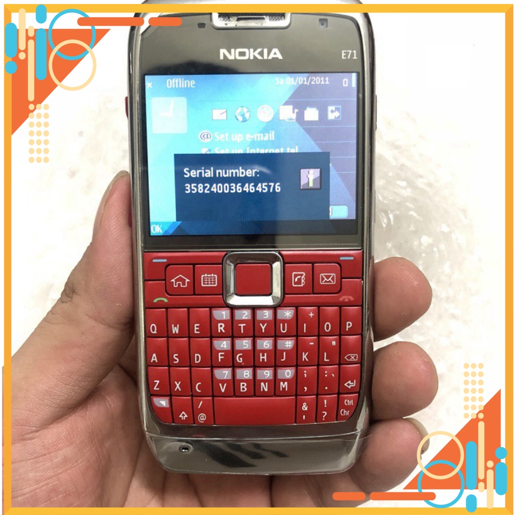 BIG SALE LỚN Điện Thoại NOKIA E71 Chính Hãng Bảo Hành 12 Tháng Có iMEI Zin Pin Sài Lâu BIG SALE LỚN