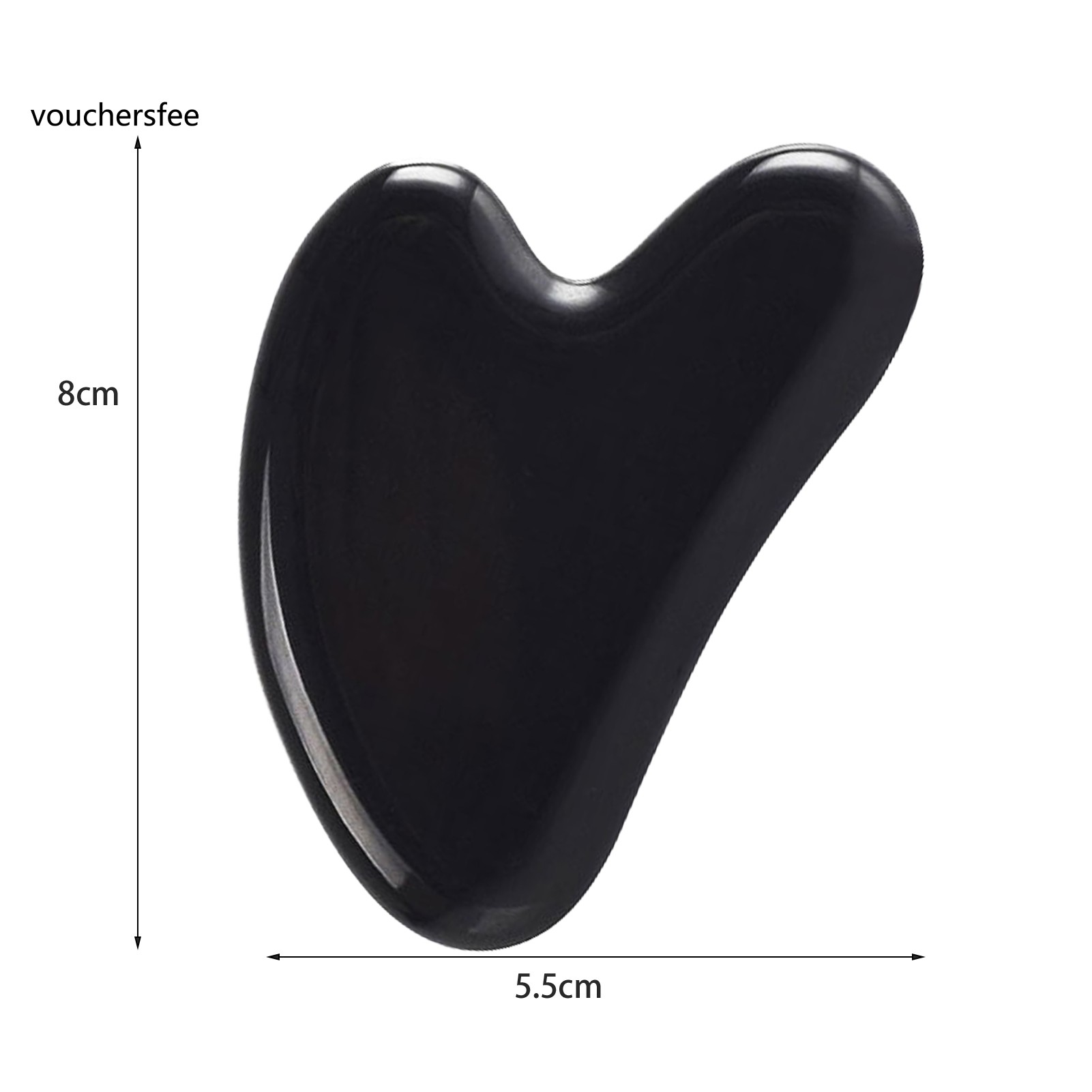 [VOU]  Women's Fashion Mini Size Guasha Stone Face Massage Scraper Board Body Massage for Adult